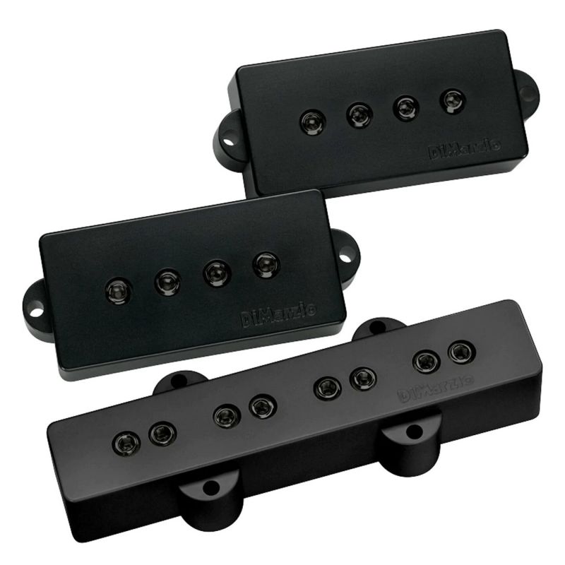 Набор звукоснимателей DIMARZIO P+J Set (Black)